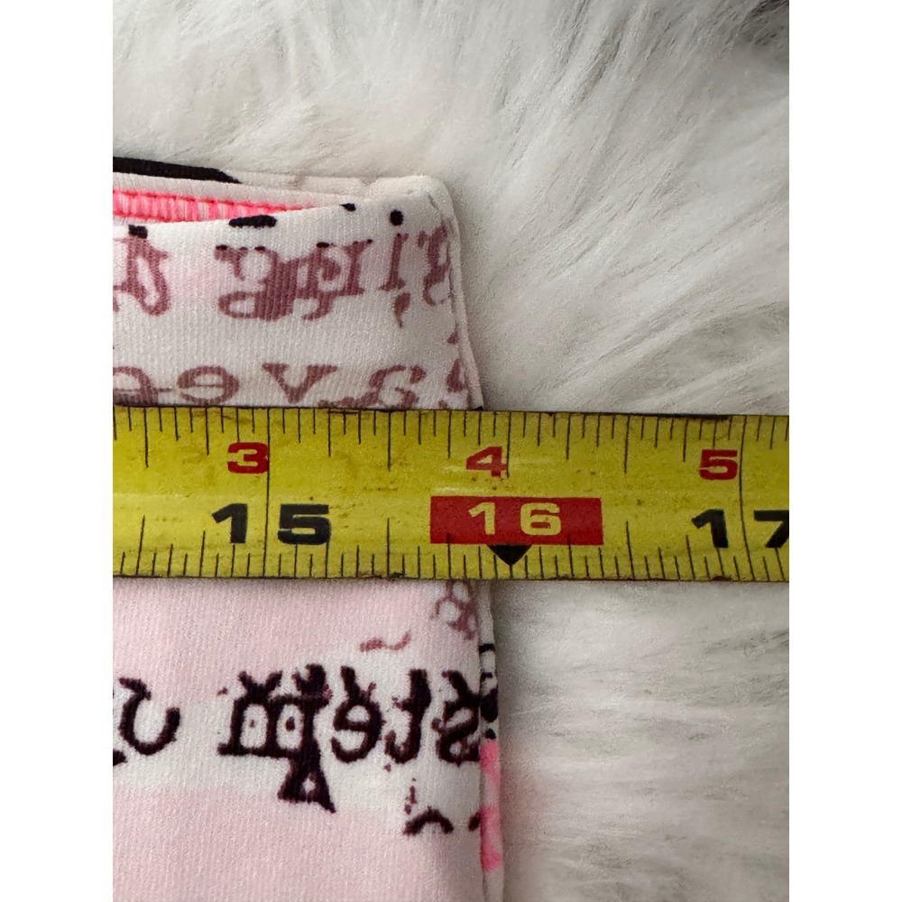 Calvin Klein Performance Womens XL Pink Graphic Palm Print Cropped Leggings WICK - Picture 6 of 7